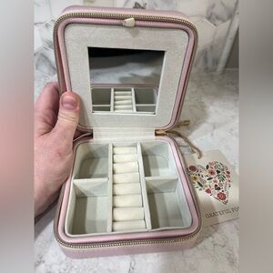 Light Pink Travel Jewelry Organizer